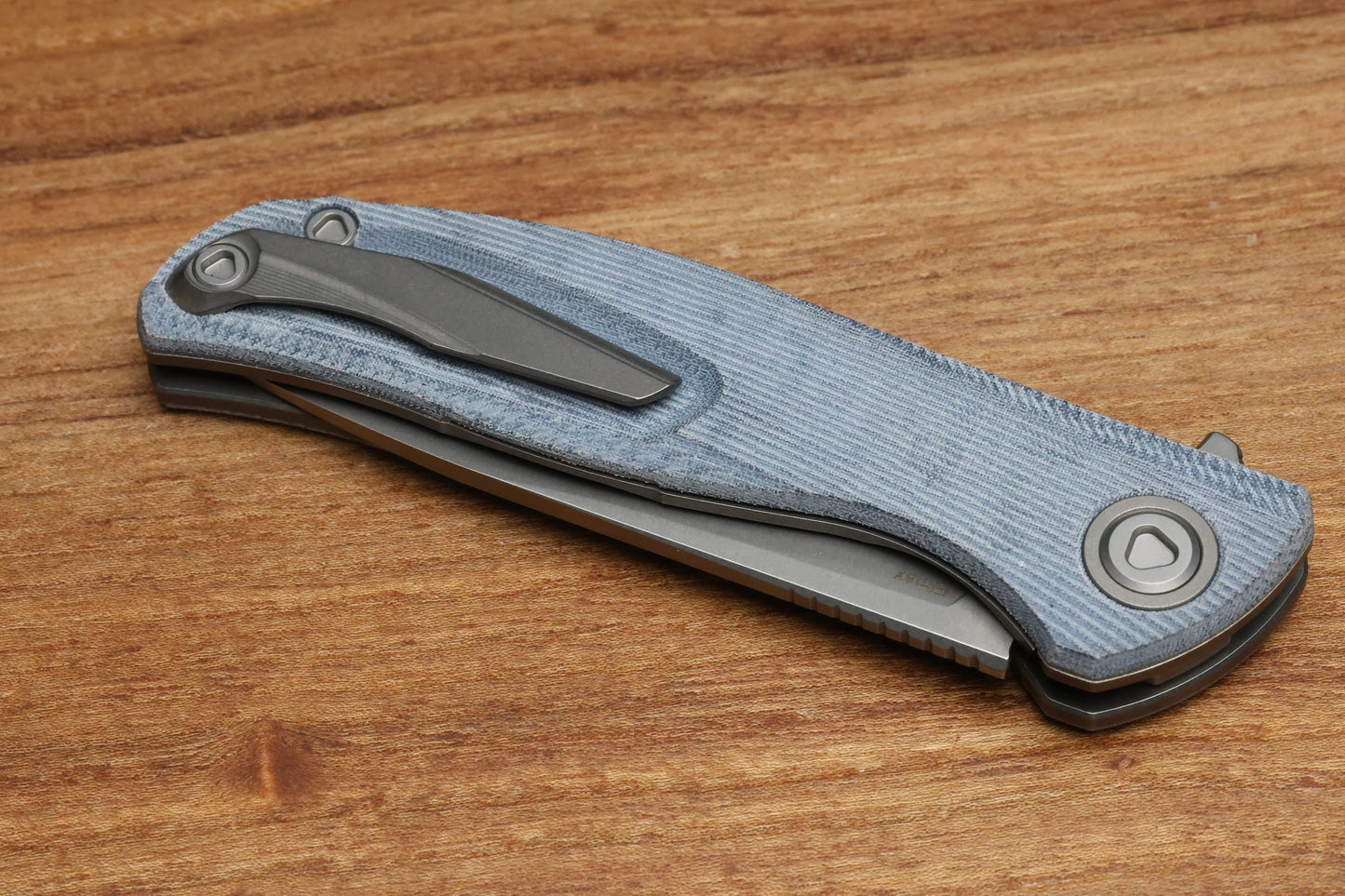 SHIROGOROV URSUS F95 - BLUE MICARTA HANDLE - ELMAX BLADE - MRBS