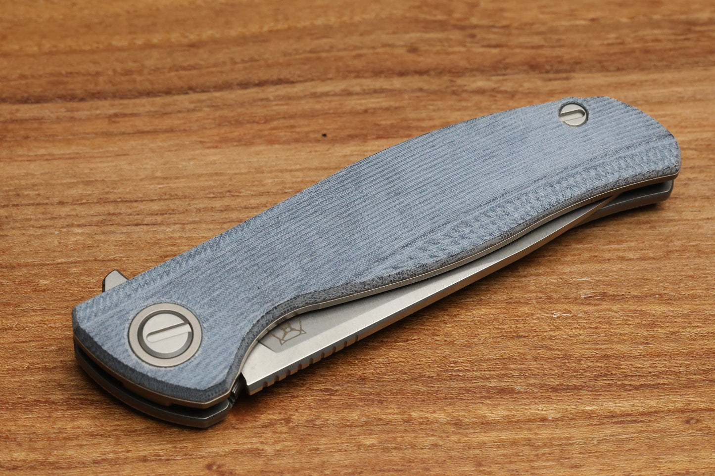 SHIROGOROV URSUS F95 - BLUE MICARTA HANDLE - ELMAX BLADE - MRBS