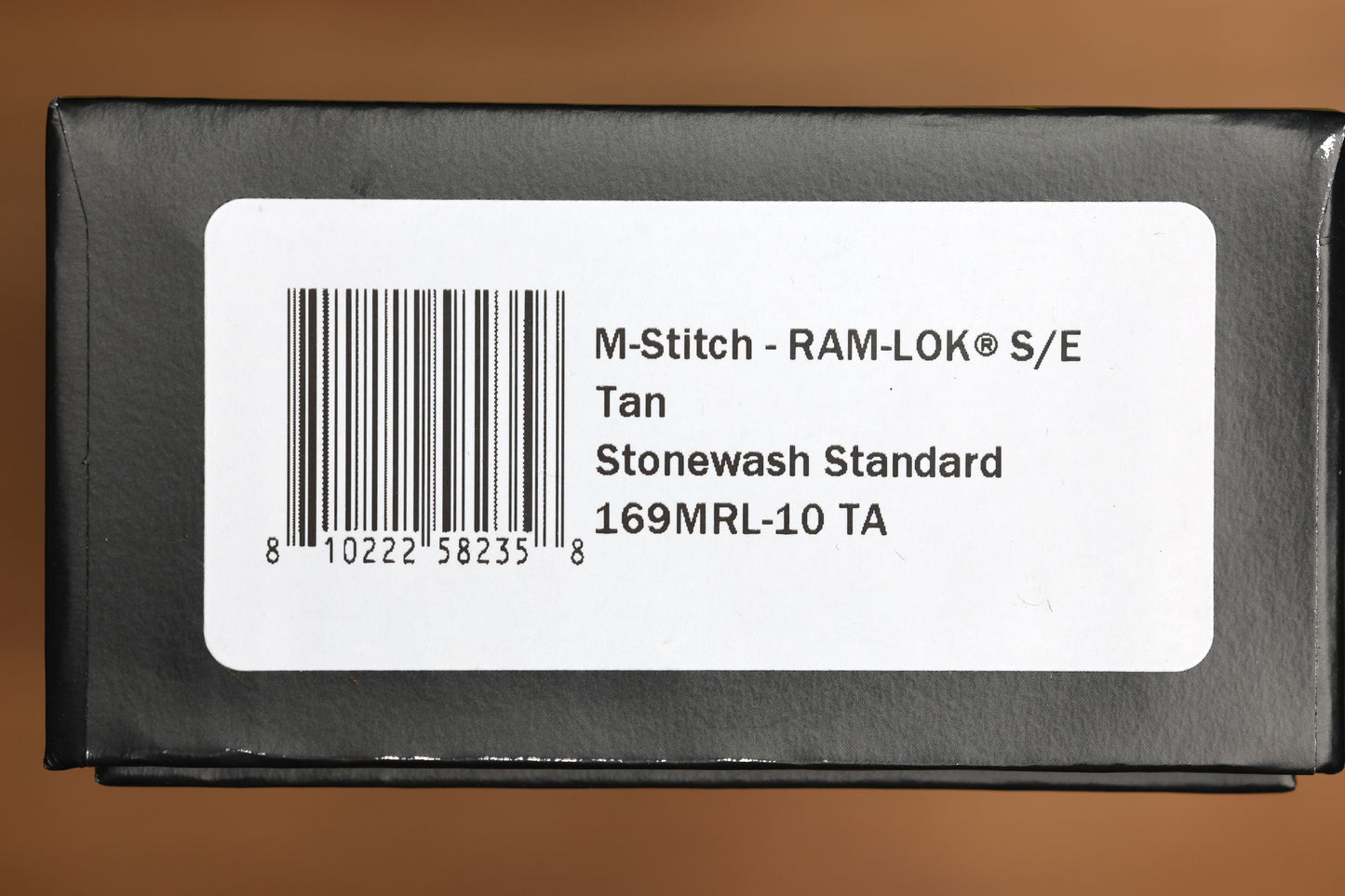MICROTECH KNIVES MANUAL M-STITCH RAM LOK TAN SMOOTH ALUMINUM HANDLES & STONEWASH M390MK 169MRL-10TA