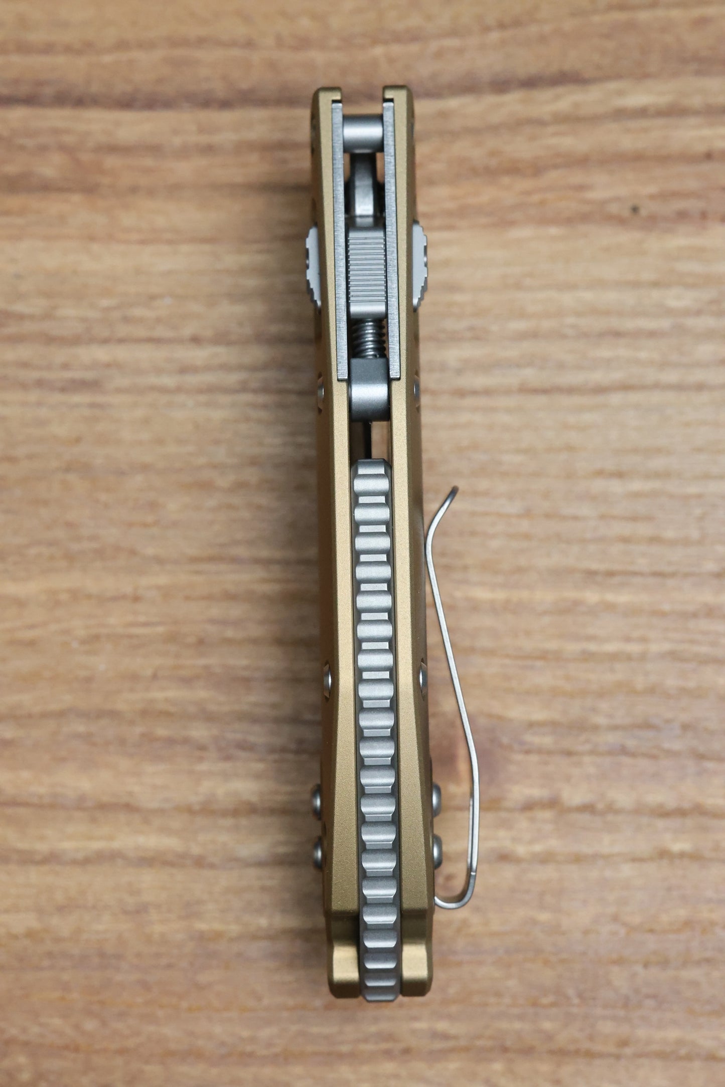 MICROTECH KNIVES MANUAL M-STITCH RAM LOK TAN SMOOTH ALUMINUM HANDLES & STONEWASH M390MK 169MRL-10TA