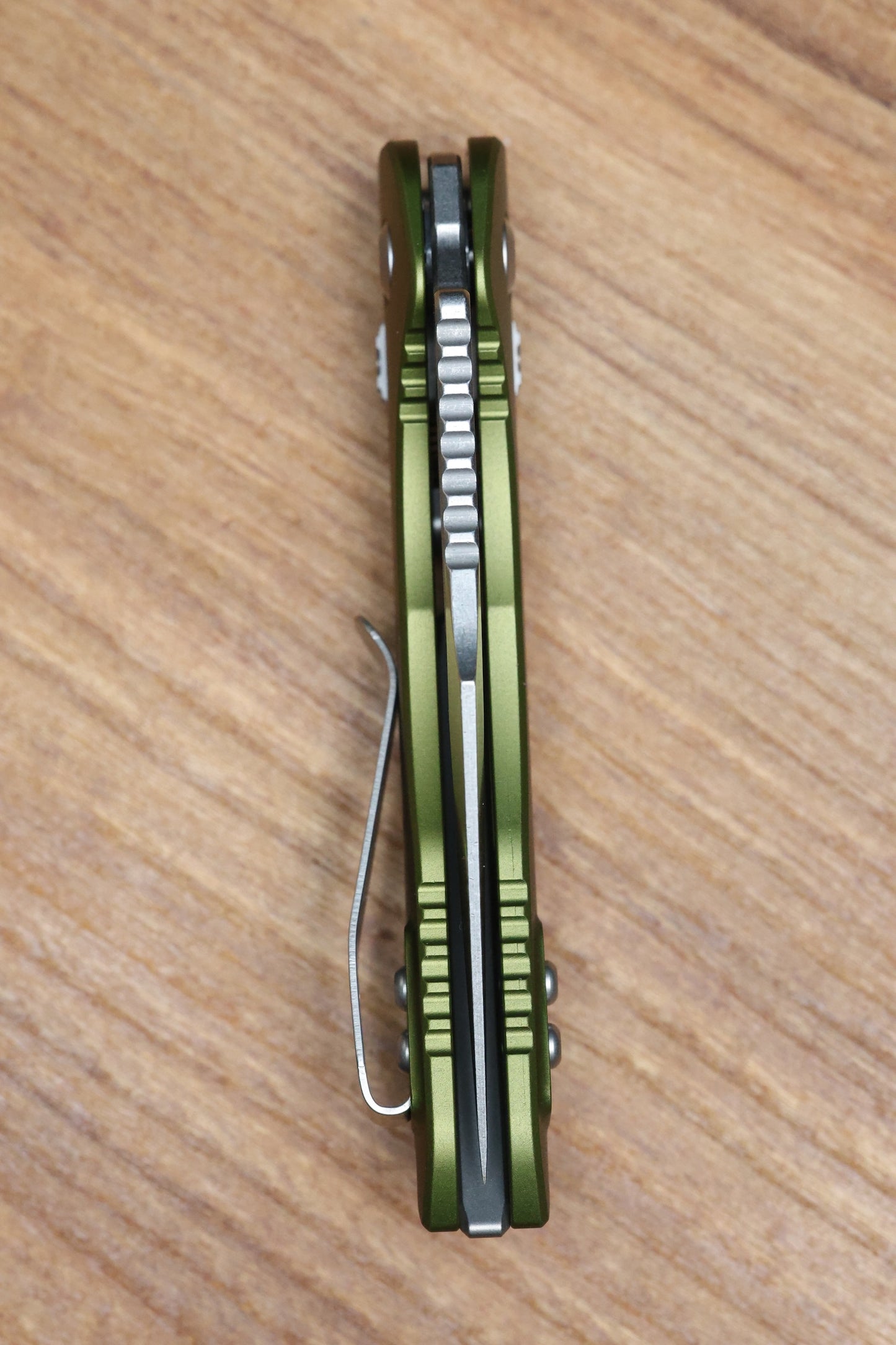 MICROTECH KNIVES MANUAL M-STITCH RAM LOK OD GREEN SMOOTH ALUMINUM HANDLES & STONEWASH M390MK 169MRL-10OD