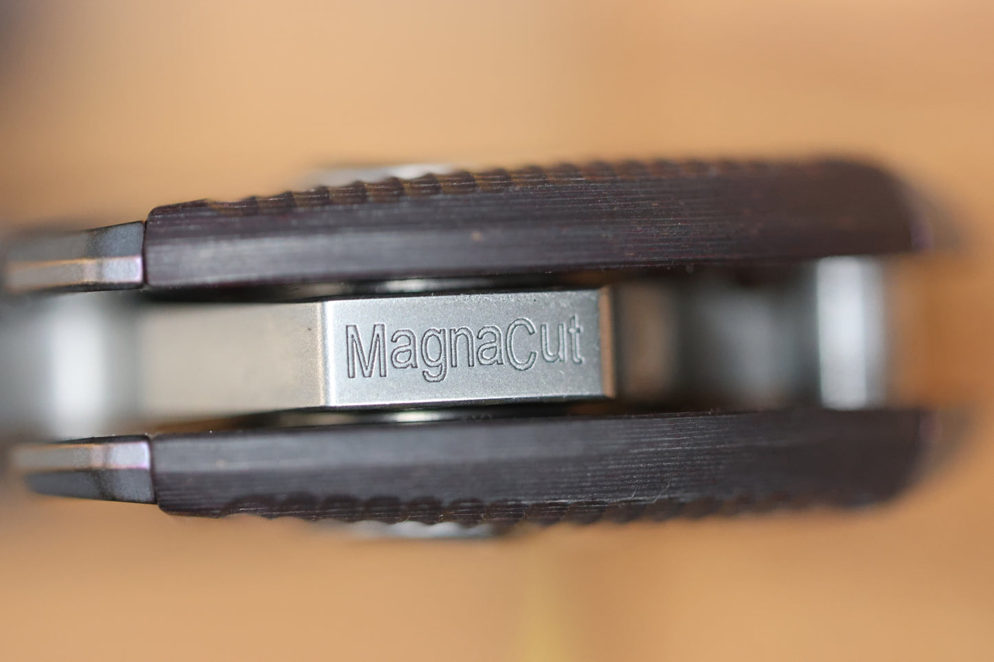 SHIROGOROV DUALX CUSTOM DIVISION TITANIUM AND CARBOTI HANDLE - MAGNACUT BLADE - SRRBS