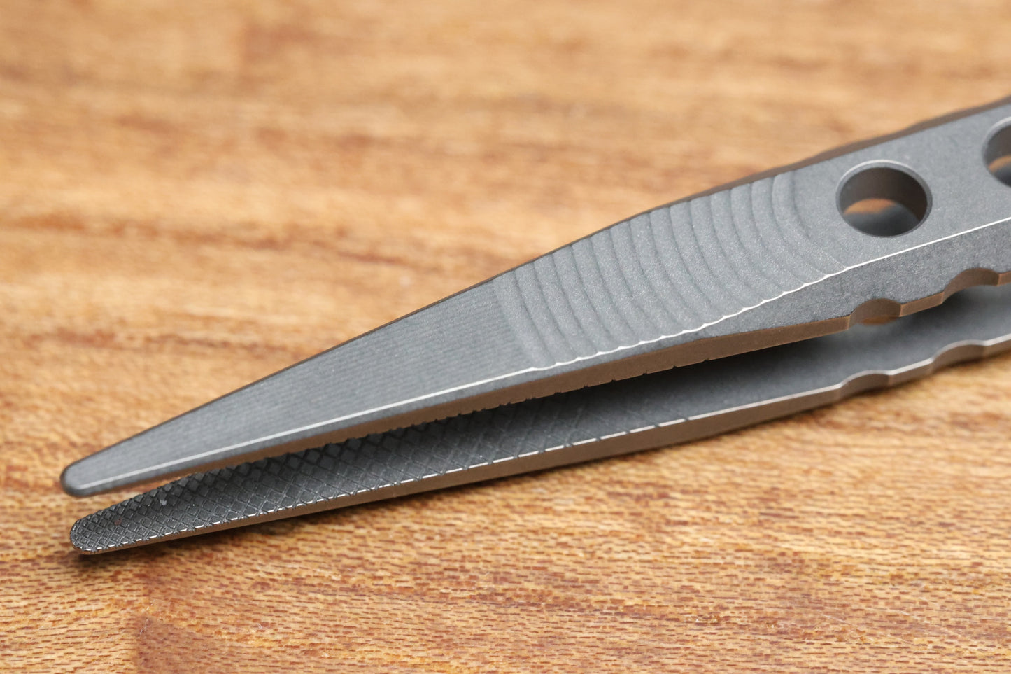 SHIROGOROV TWEEZER AND BIT DRIVER SET - TITANIUM/BRASS - COVA LEATHER POUCH