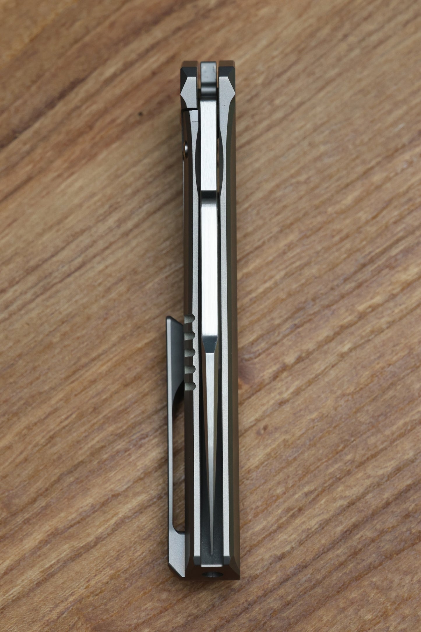 TASHI BHARUCHA LARGE KRYPTON W/ LEE WILLIAMS KICKSTOP TITANIUM HANDLE W/ TIMASCUS INLAYS & ELMAX
