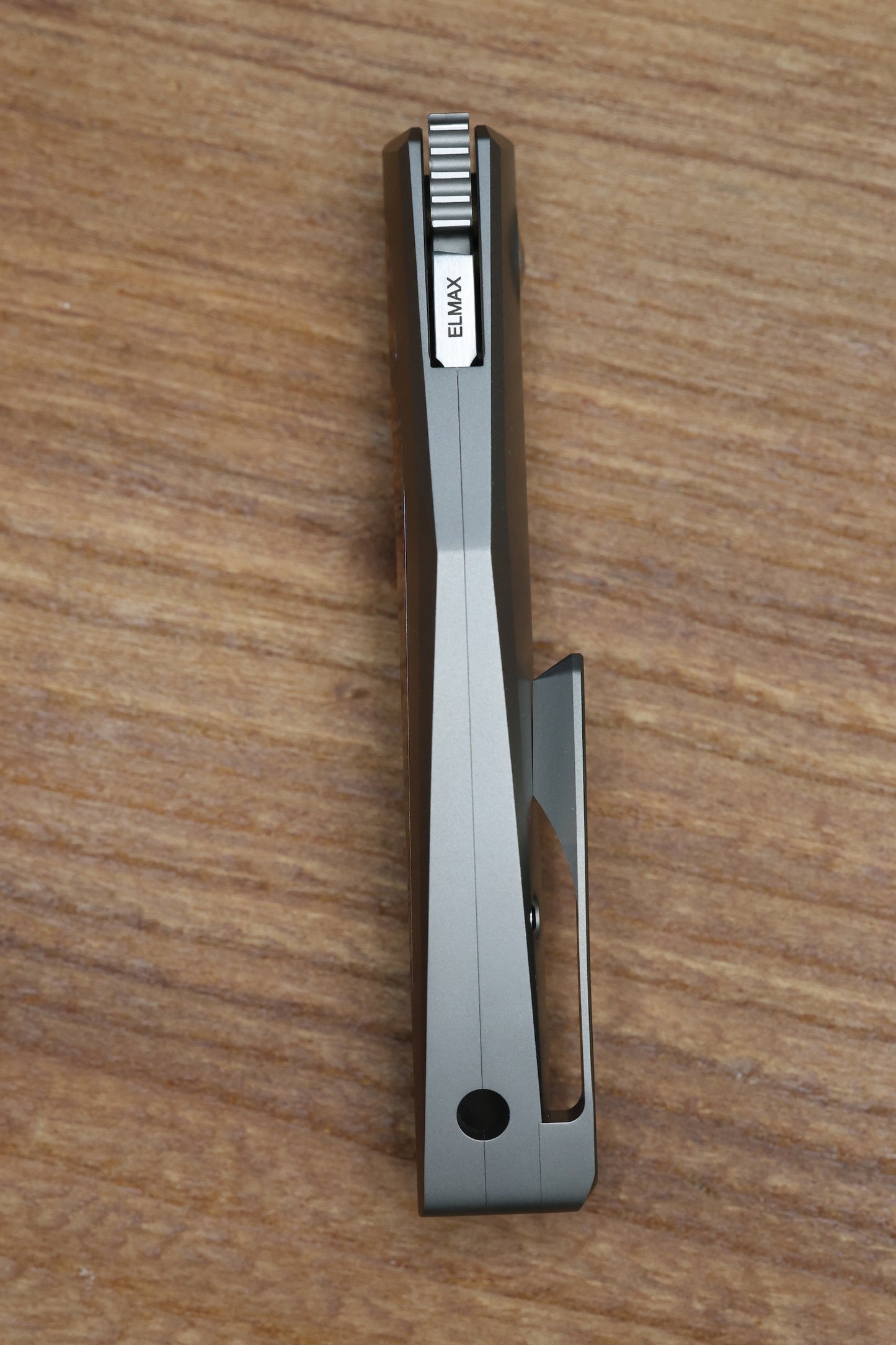 TASHI BHARUCHA SMALL KRYPTON W/ LEE WILLIAMS KICKSTOP TITANIUM HANDLE W/ TIMASCUS INLAYS & ELMAX