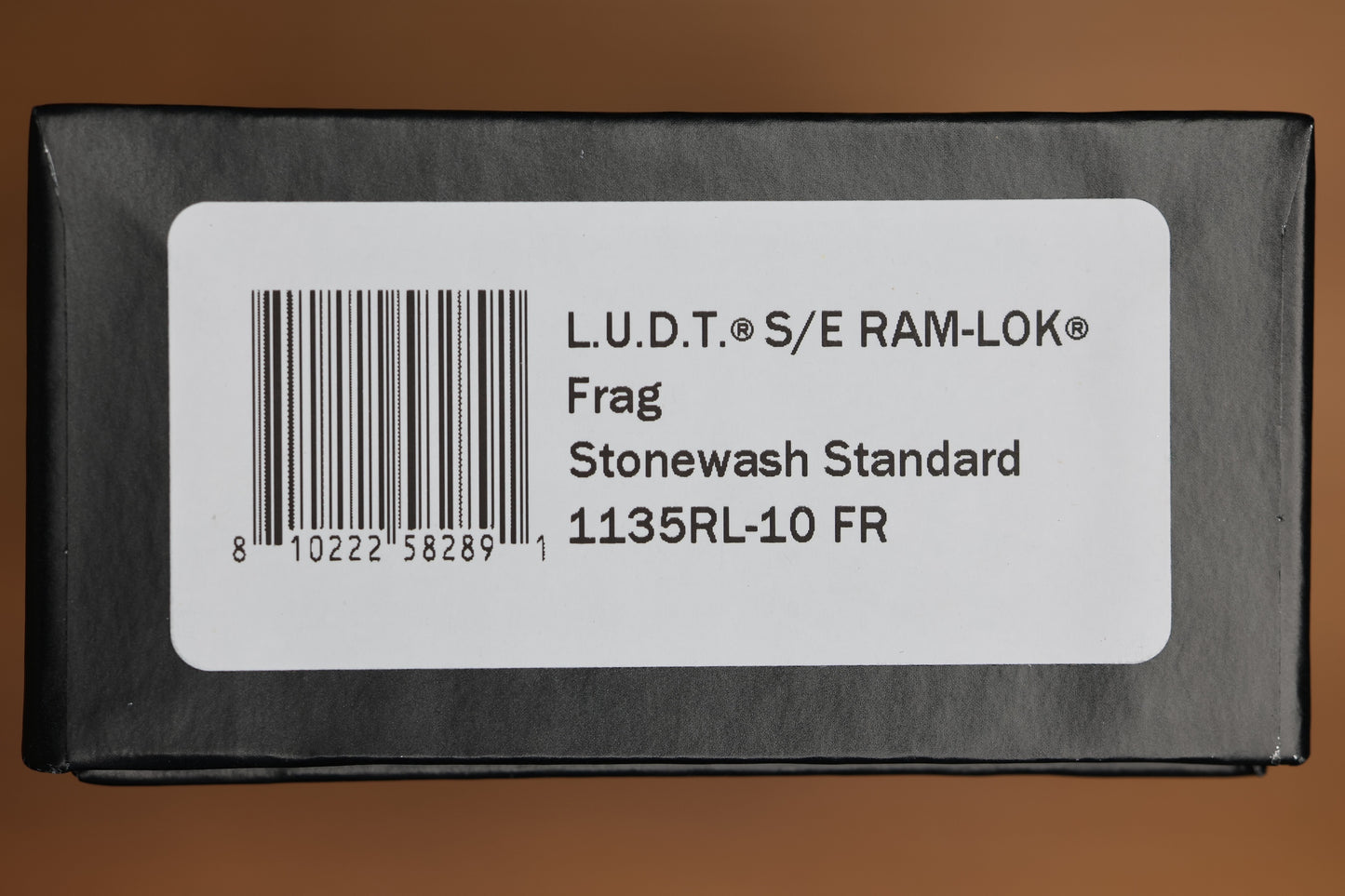 MICROTECH LUDT RAM-LOK MANUAL BLACK FRAG ALUMINUM CLIP POINT STONEWASH M390MK 1135RL-10FR