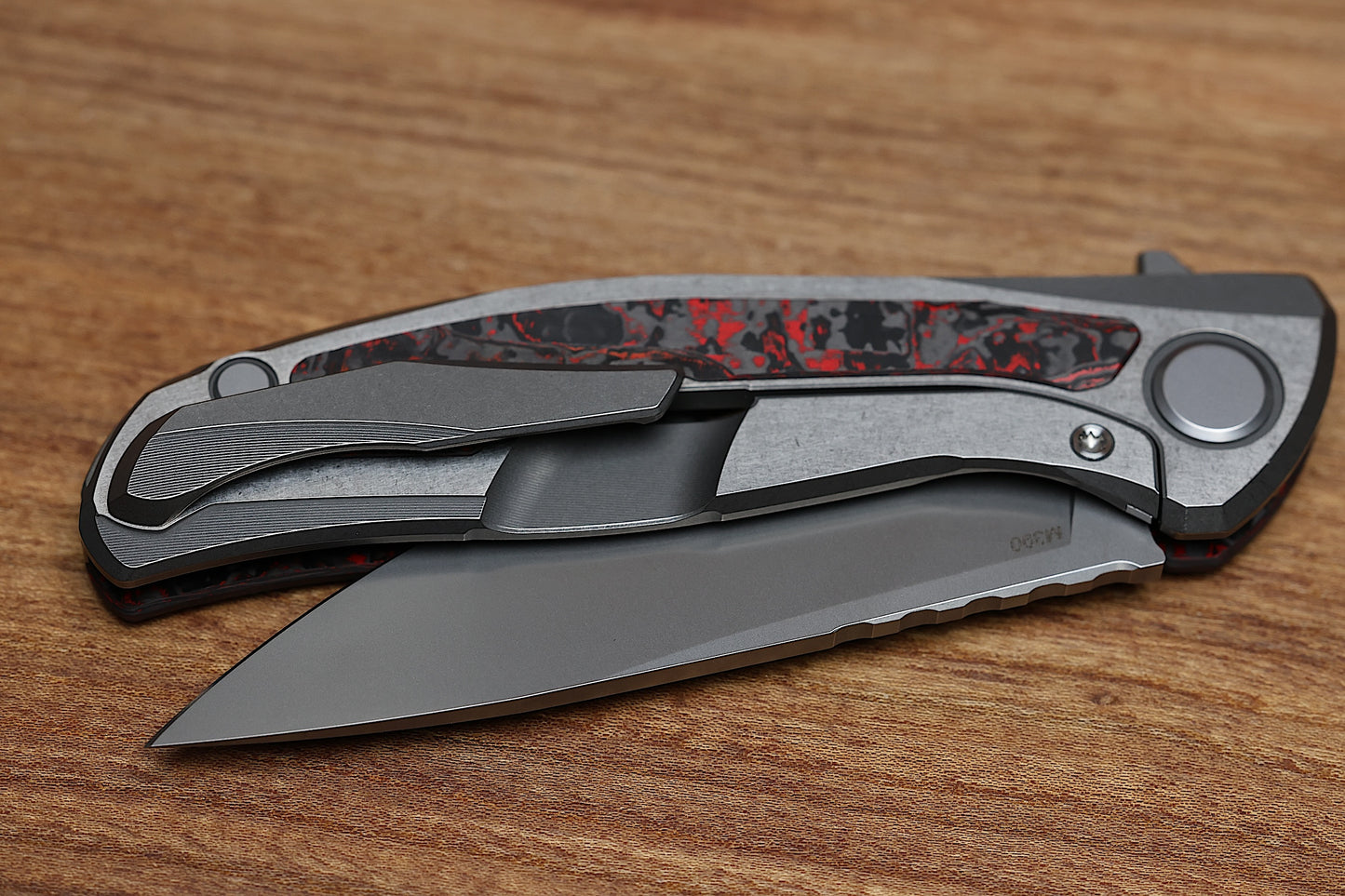 SHIROGOROV HATI GEN 3 – M390 BLADE – RED TECHNOCARBO – MRBS