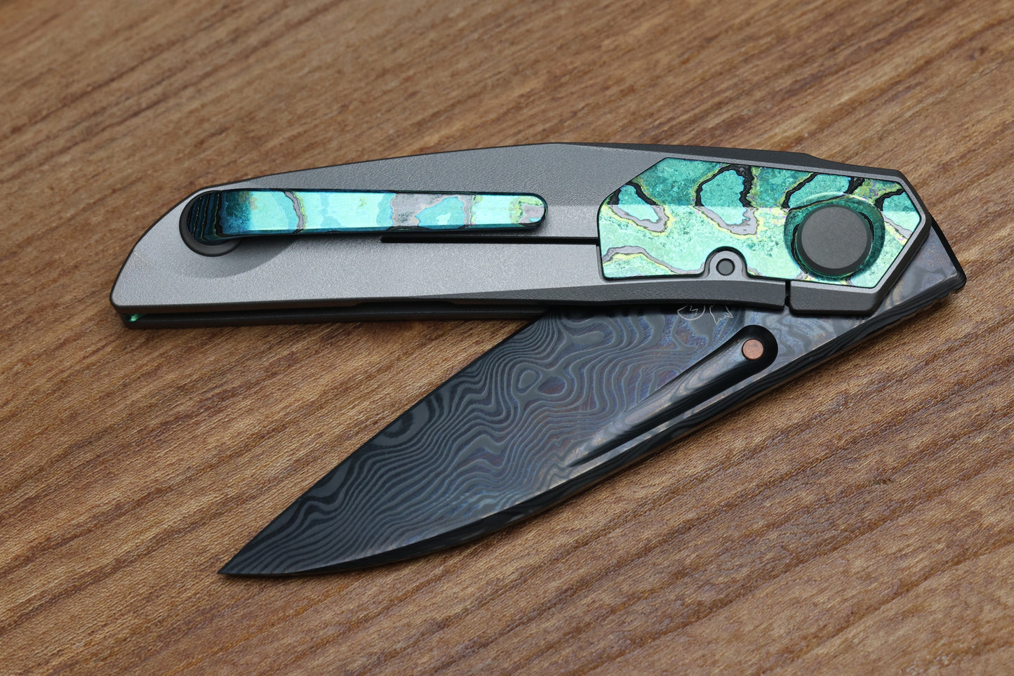 REATE VULPEX VK-ANUB - ZIRCUTI- DLC DAMASTEEL ACID WASHED BLADE