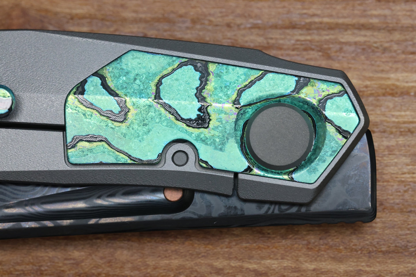 REATE VULPEX VK-ANUB - ZIRCUTI- DLC DAMASTEEL ACID WASHED BLADE