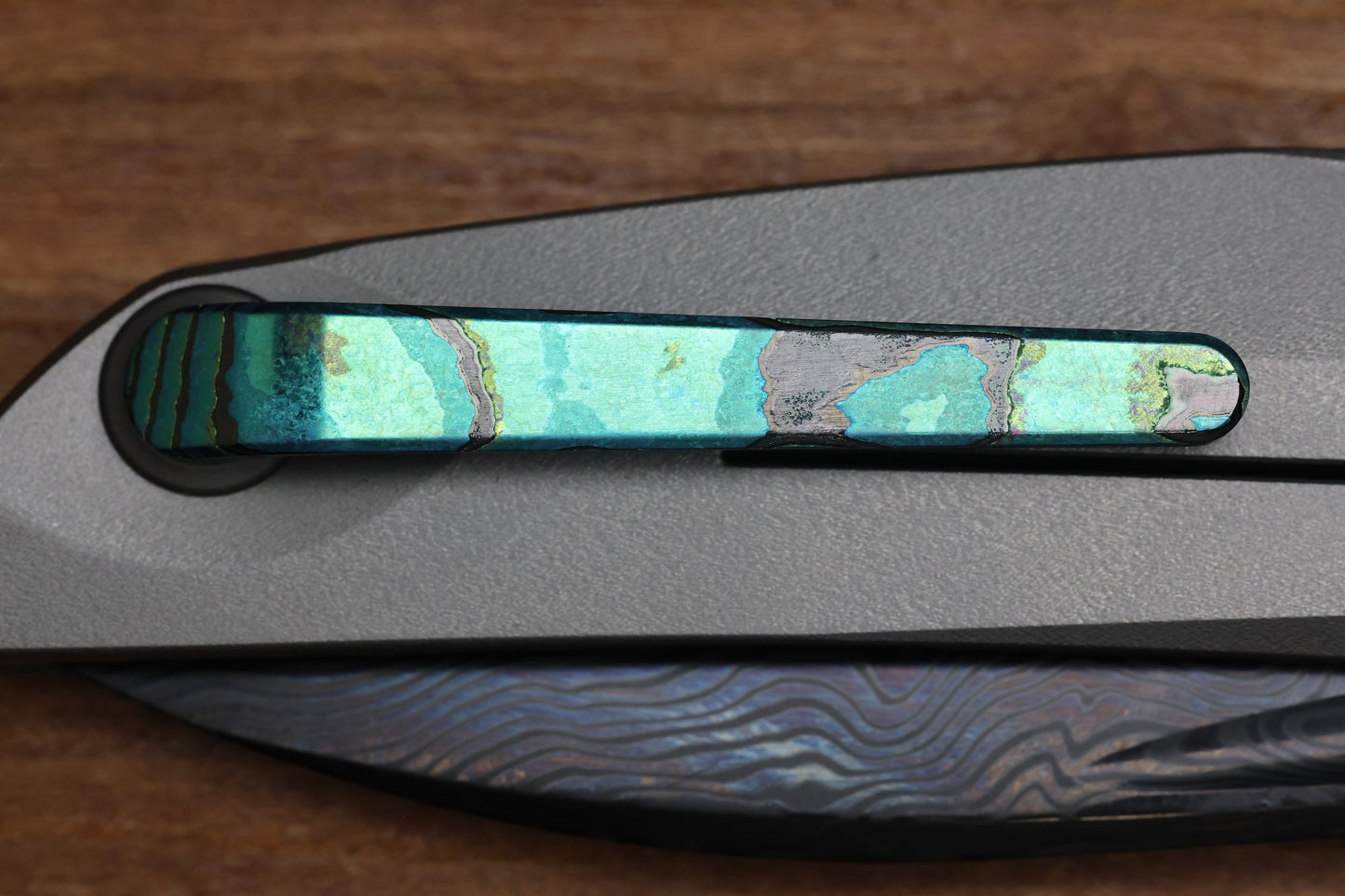 REATE VULPEX VK-ANUB - ZIRCUTI- DLC DAMASTEEL ACID WASHED BLADE