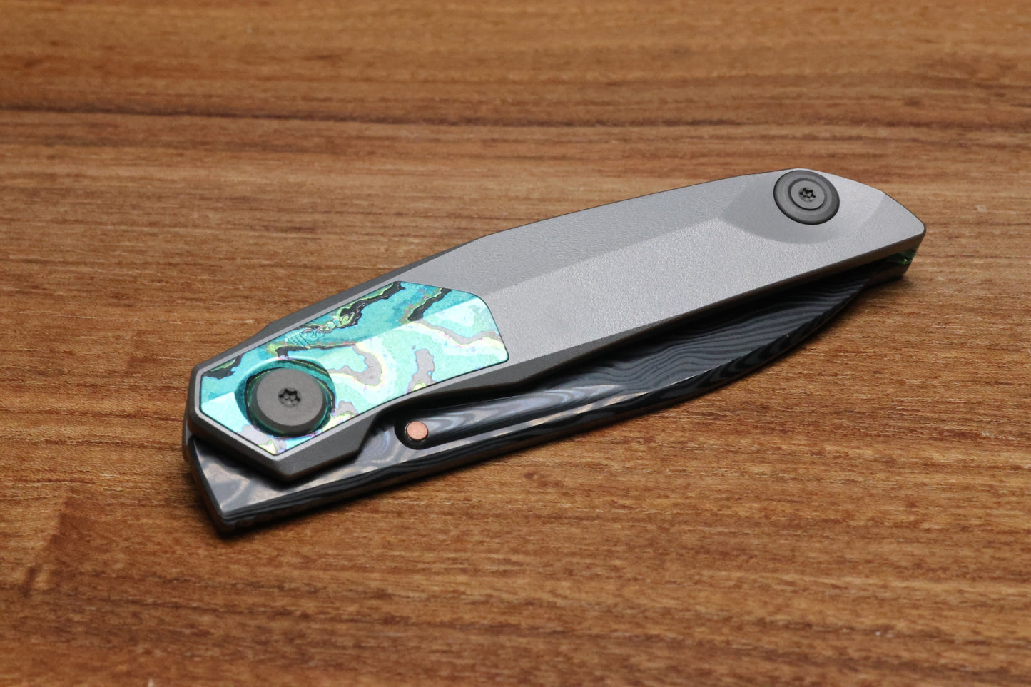 REATE VULPEX VK-ANUB - ZIRCUTI- DLC DAMASTEEL ACID WASHED BLADE