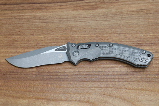 MICROTECH MARFIONE SELECT AMPHIBIAN RAM LOK FRAG TITANIUM HANDLES & APOCALYPTIC M390MK 137RL-10 APFRMS1