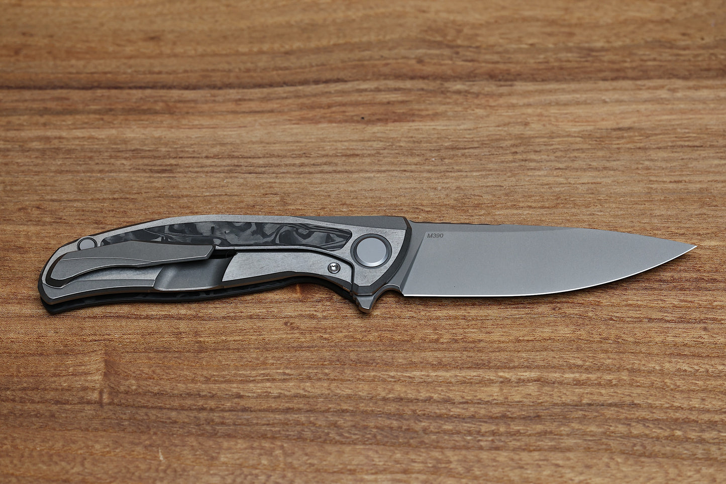 SHIROGOROV HATI GEN 3 – M390 BLADE – MARBLE CARBON FIBER – MRBS