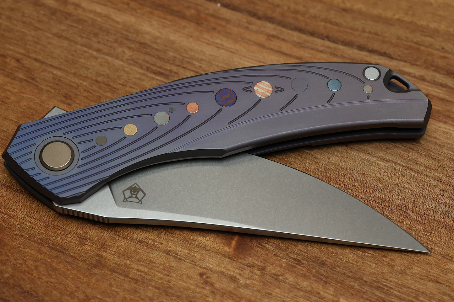 SHIROGOROV KNIVES / IGOR OLEINIKOV QUANTUM “SOLAR SYSTEM” – CROMAX PM BLADE – SRBS