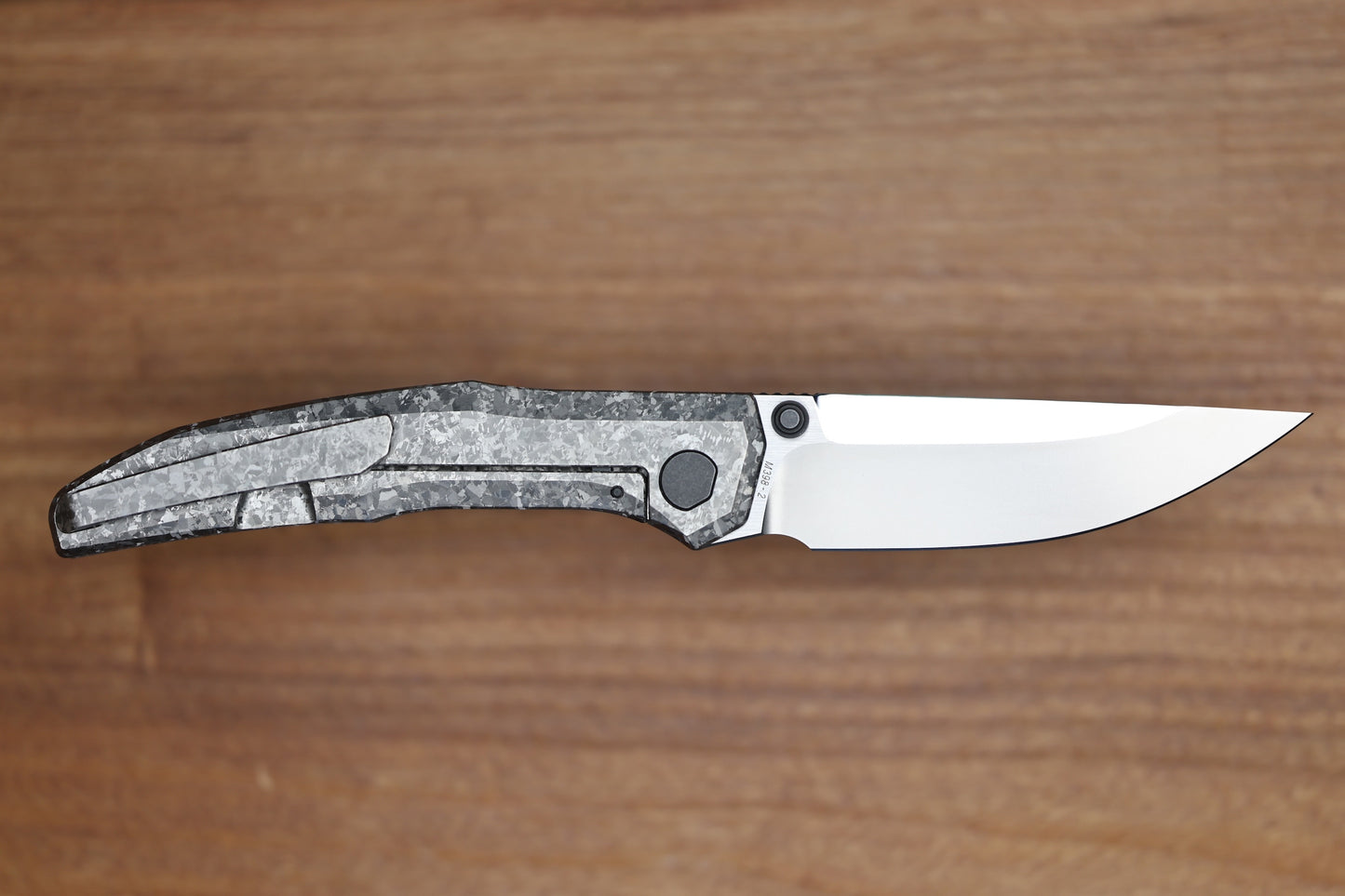 CUSTOM KNIFE FACTORY TNT CRYSTAL TITANIUM HANDLES M398 BLADE