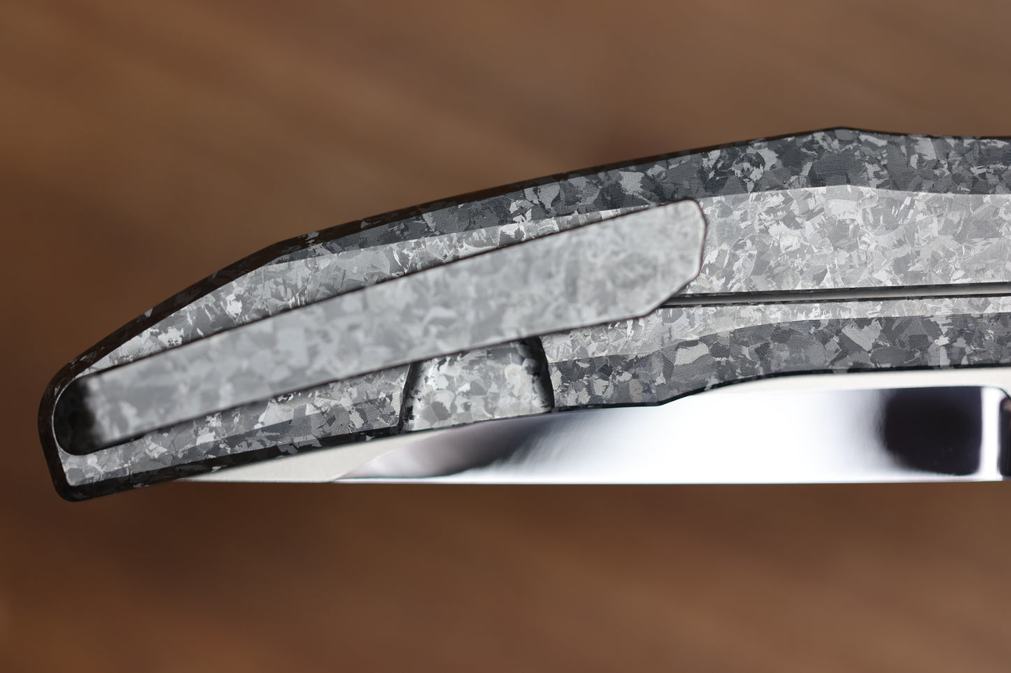 CUSTOM KNIFE FACTORY TNT CRYSTAL TITANIUM HANDLES M398 BLADE