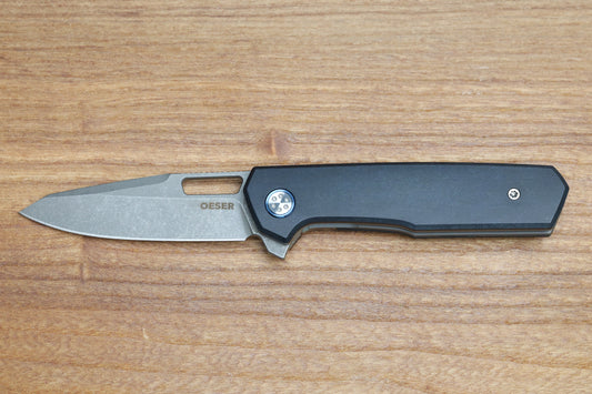 MECHFORCE KNIVES OESER NEBO V2 BLUE RICHLITE MICARTA HANDLES & ELMAX