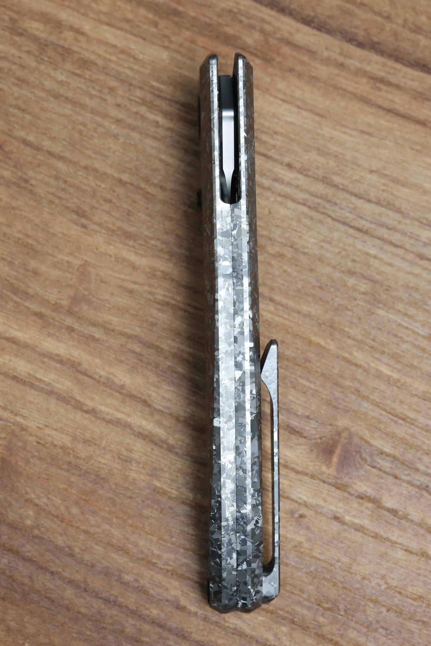 CUSTOM KNIFE FACTORY TNT CRYSTAL TITANIUM HANDLES M398 BLADE