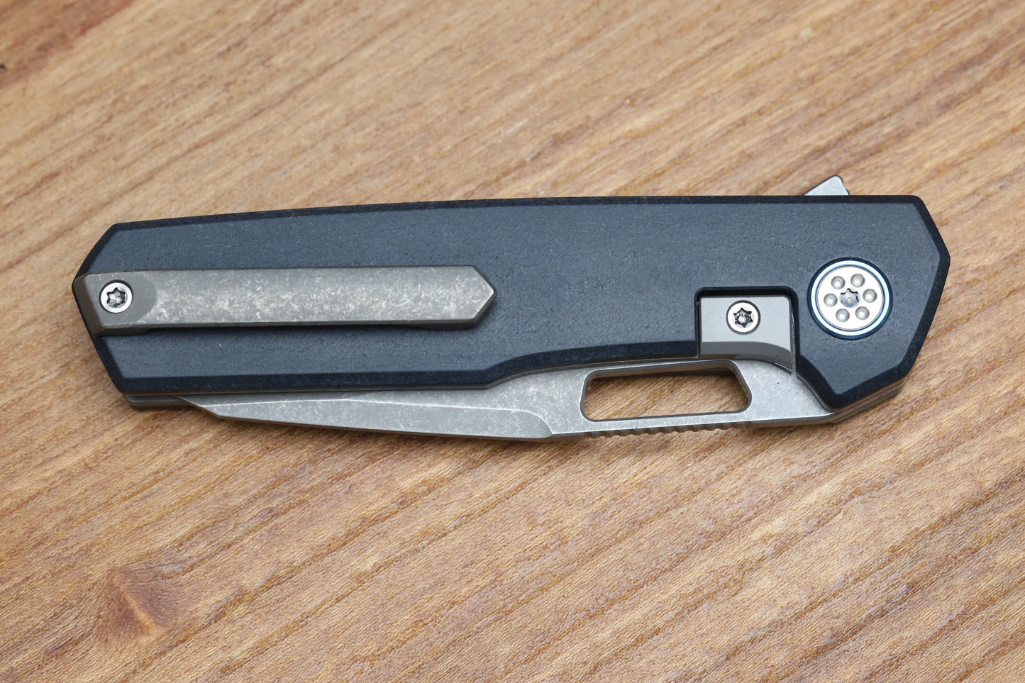 MECHFORCE KNIVES OESER NEBO V2 BLUE RICHLITE MICARTA HANDLES & ELMAX