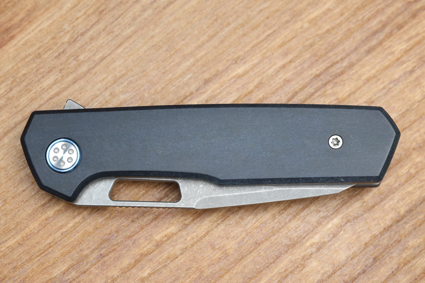 MECHFORCE KNIVES OESER NEBO V2 BLUE RICHLITE MICARTA HANDLES & ELMAX