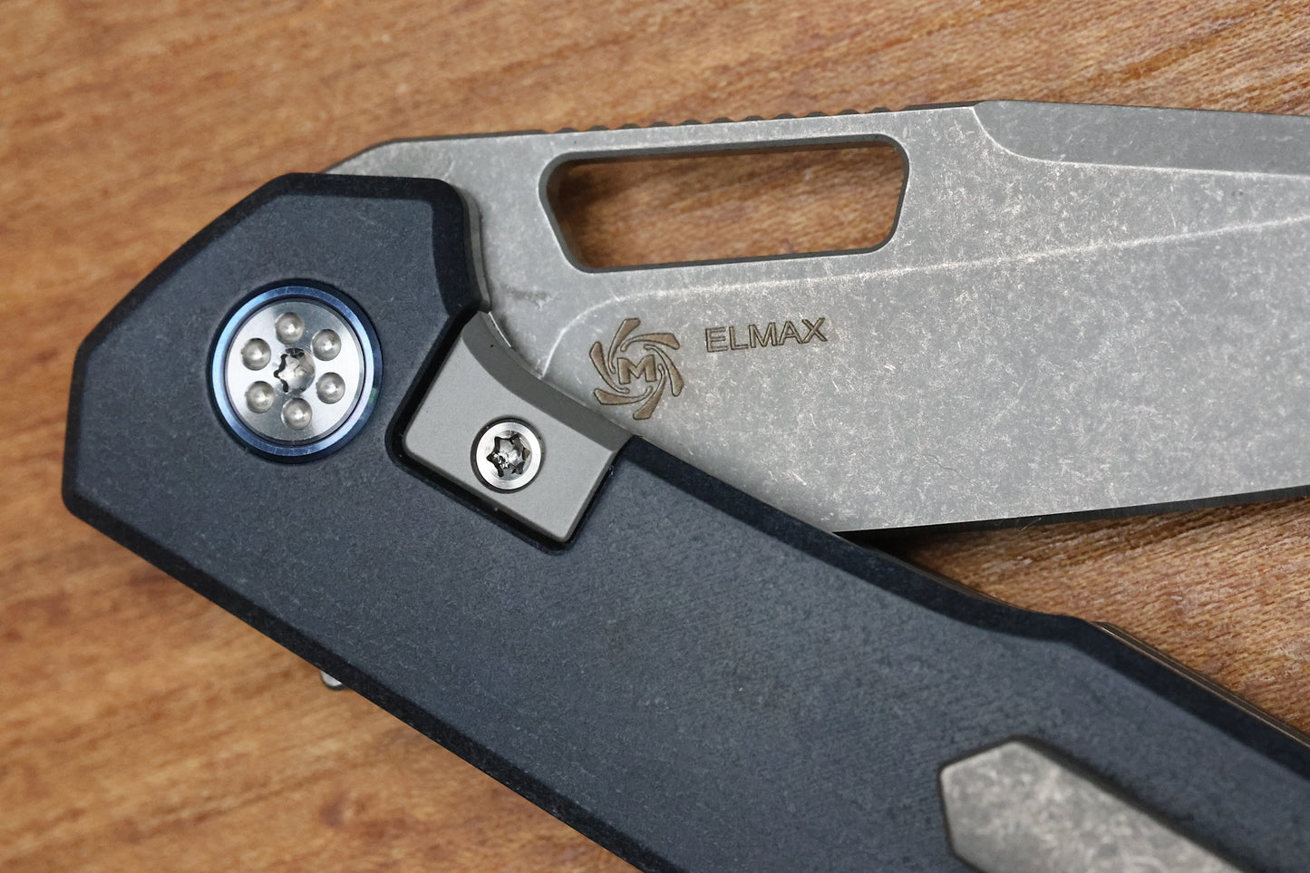 MECHFORCE KNIVES OESER NEBO V2 BLUE RICHLITE MICARTA HANDLES & ELMAX