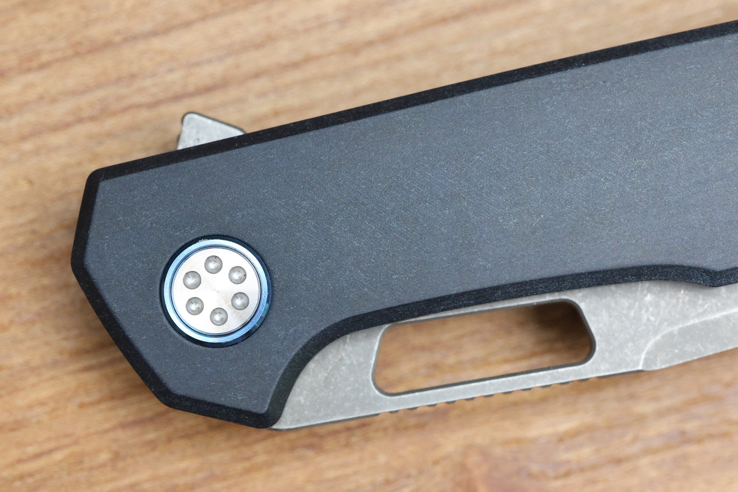MECHFORCE KNIVES OESER NEBO V2 BLUE RICHLITE MICARTA HANDLES & ELMAX