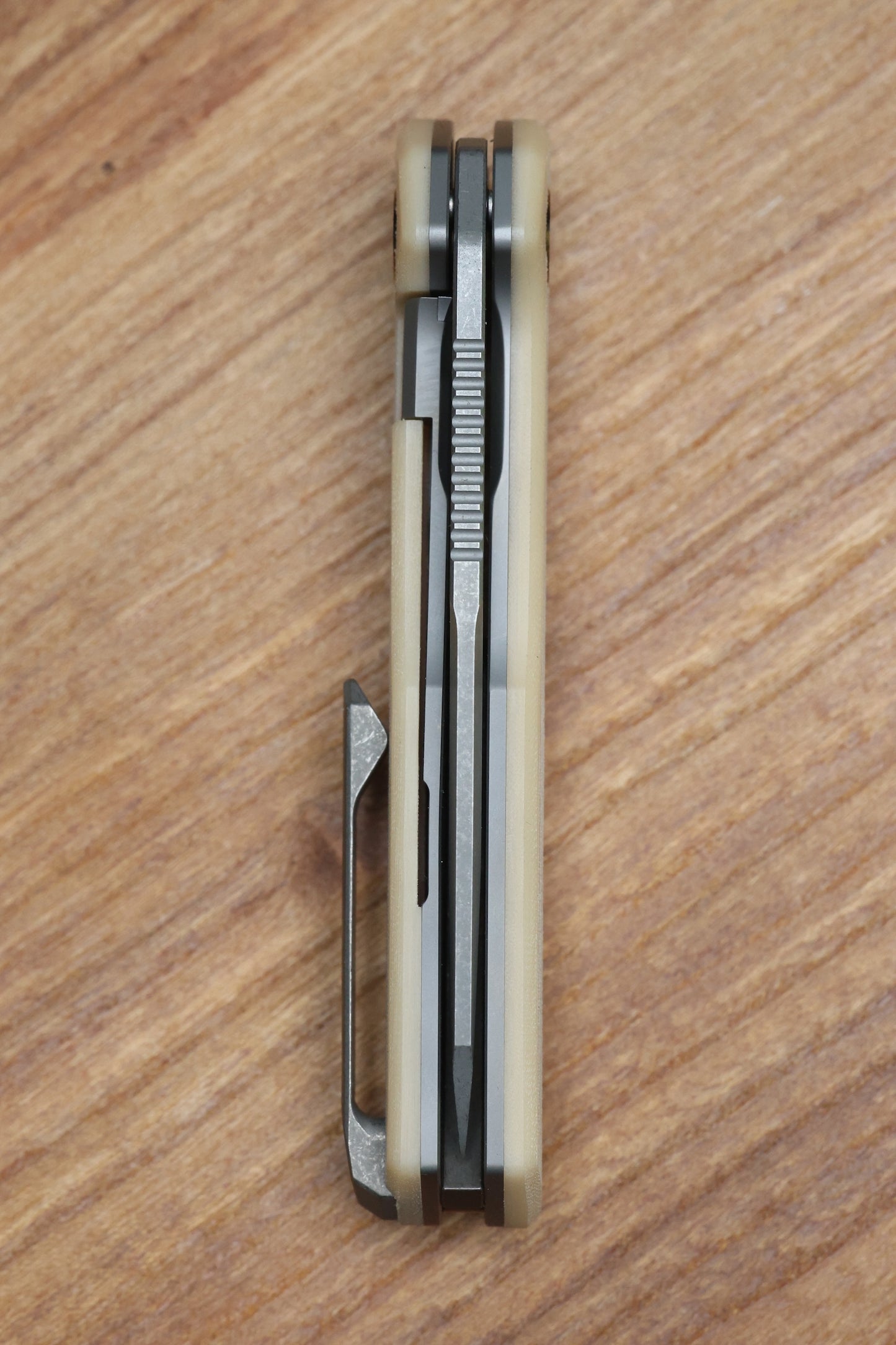 MECHFORCE KNIVES OESER NEBO V2 LINEN MICARTA HANDLES & ELMAX