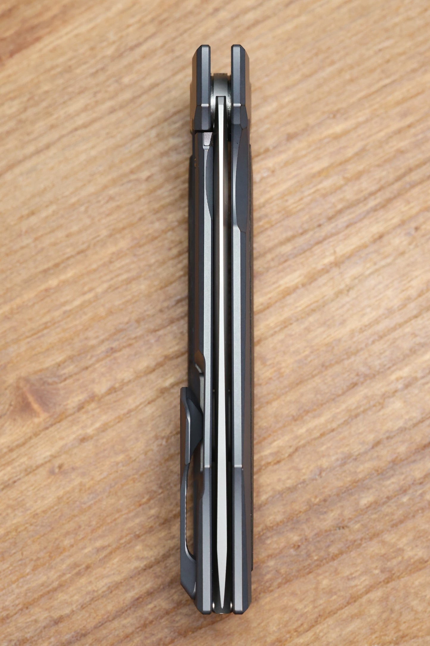 SHIROGOROV KNIVES MOLTEN KMP (RKMP) - S90V BLADE - TITANIUM/LAVA & ASH CARBOTI HANDLE - SRRBS (CHARLES MARLOWE DESIGN)