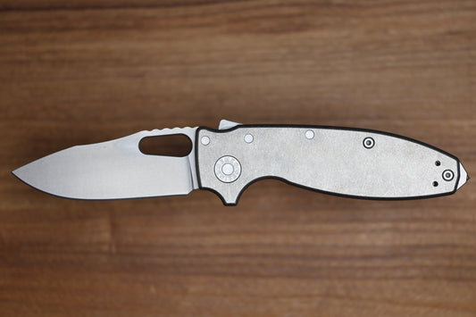 DEMKO KNIVES SHARK-A-TAC SMOOTH TITANIUM HANDLES W/ SPIKE BREAKER & MAGNACUT BLADE