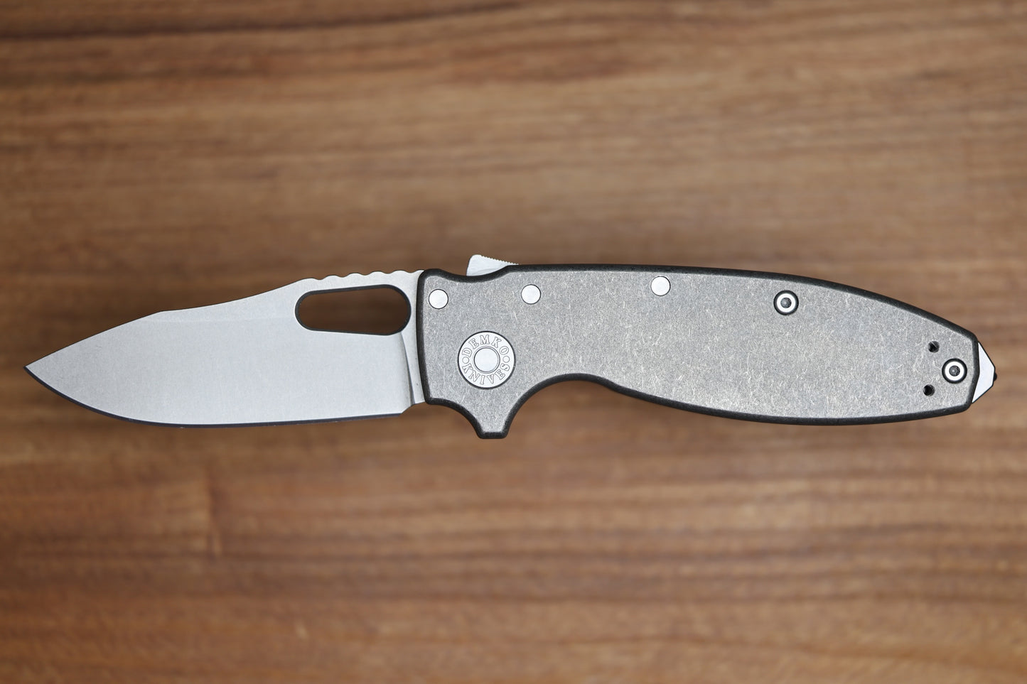 DEMKO KNIVES SHARK-A-TAC SMOOTH TITANIUM HANDLES W/ SOFT TOUCH BREAKER & MAGNACUT BLADE