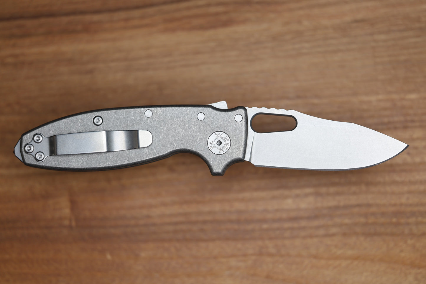 DEMKO KNIVES SHARK-A-TAC SMOOTH TITANIUM HANDLES W/ SOFT TOUCH BREAKER & MAGNACUT BLADE