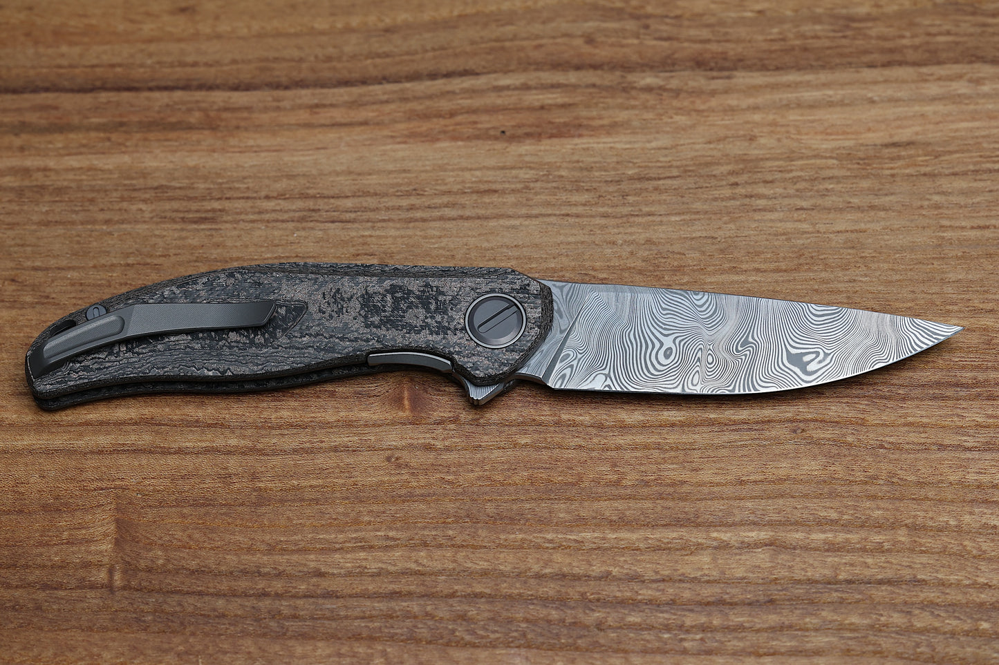 SHIROGOROV CUSTOM DIVISION STELLARIS – CARBOTI HANDLE – DAMASTEEL BLADE – SRRBS