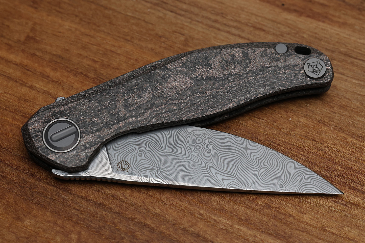 SHIROGOROV CUSTOM DIVISION STELLARIS – CARBOTI HANDLE – DAMASTEEL BLADE – SRRBS