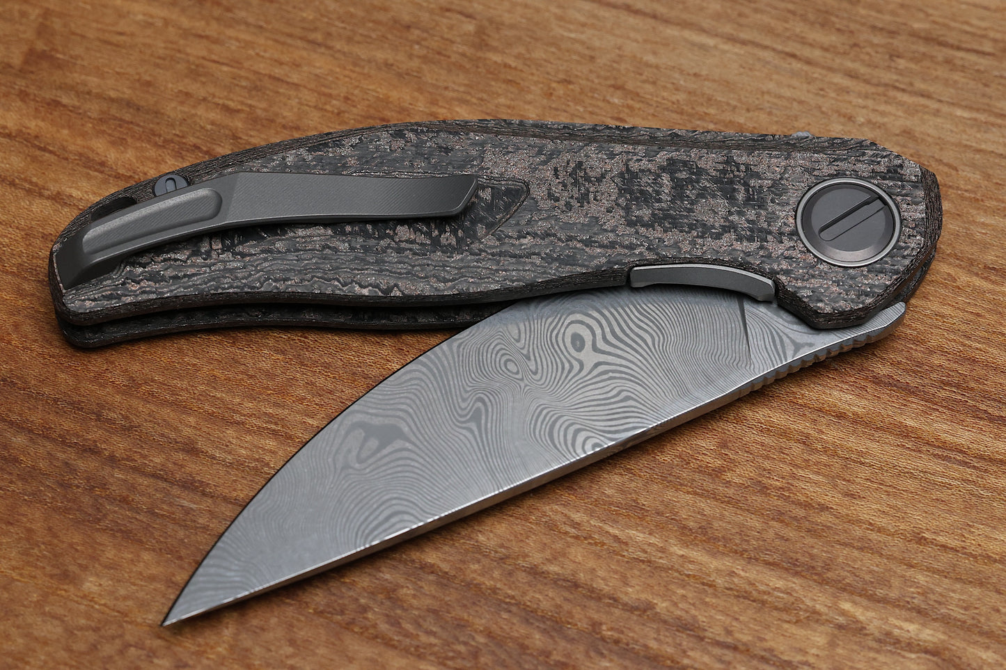 SHIROGOROV CUSTOM DIVISION STELLARIS – CARBOTI HANDLE – DAMASTEEL BLADE – SRRBS