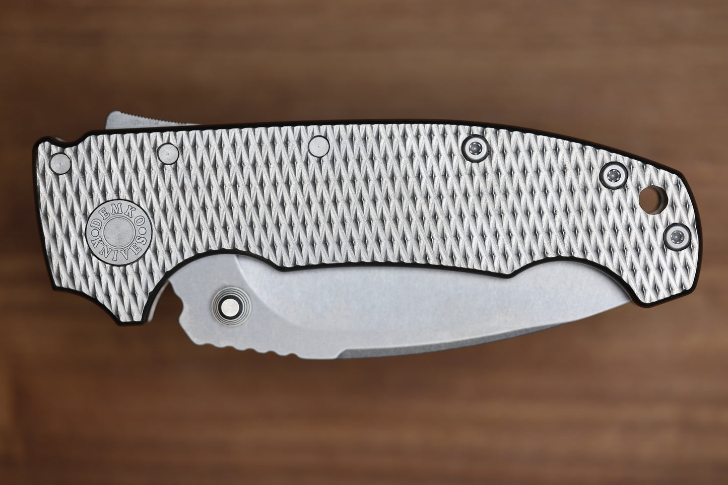 DEMKO KNIVES MG AD20 W/ TEXTURED TITANIUM HANDLES & CPM-3V KOPIS