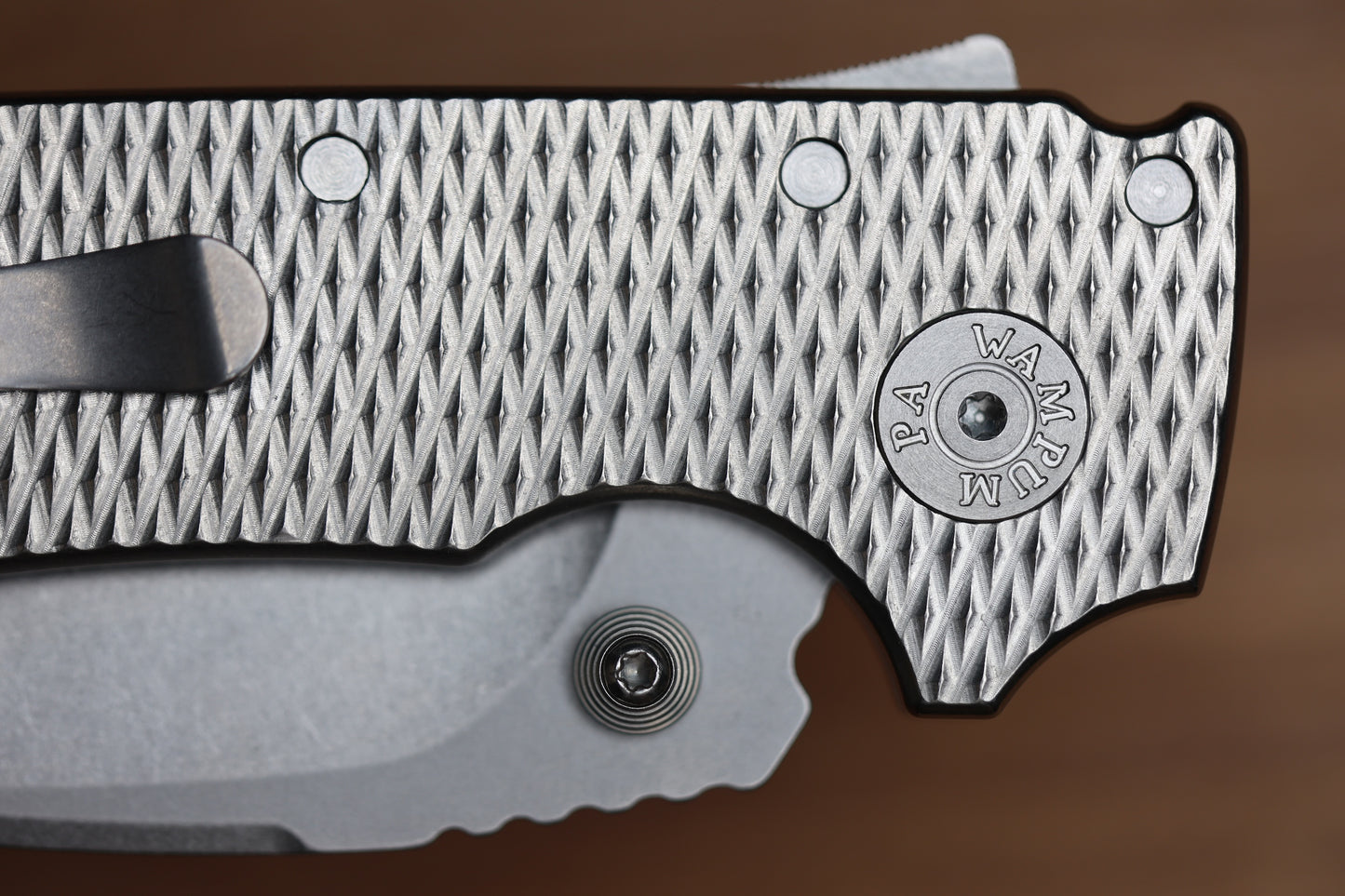 DEMKO KNIVES MG AD20 W/ TEXTURED TITANIUM HANDLES & CPM-3V KOPIS