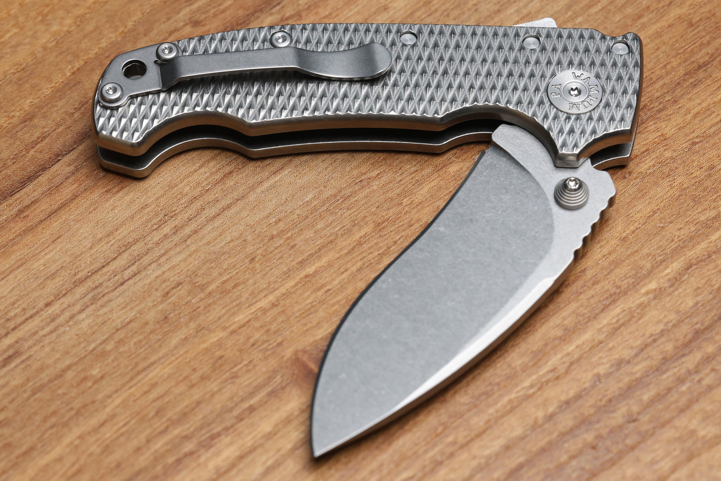 DEMKO KNIVES MG AD20 W/ TEXTURED TITANIUM HANDLES & CPM-3V KOPIS