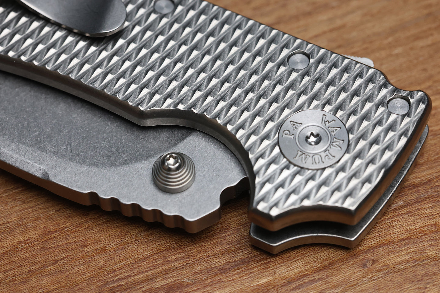 DEMKO KNIVES MG AD20 W/ TEXTURED TITANIUM HANDLES & CPM-3V KOPIS