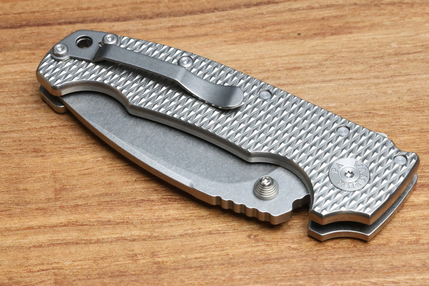 DEMKO KNIVES MG AD20 W/ TEXTURED TITANIUM HANDLES & CPM-3V KOPIS