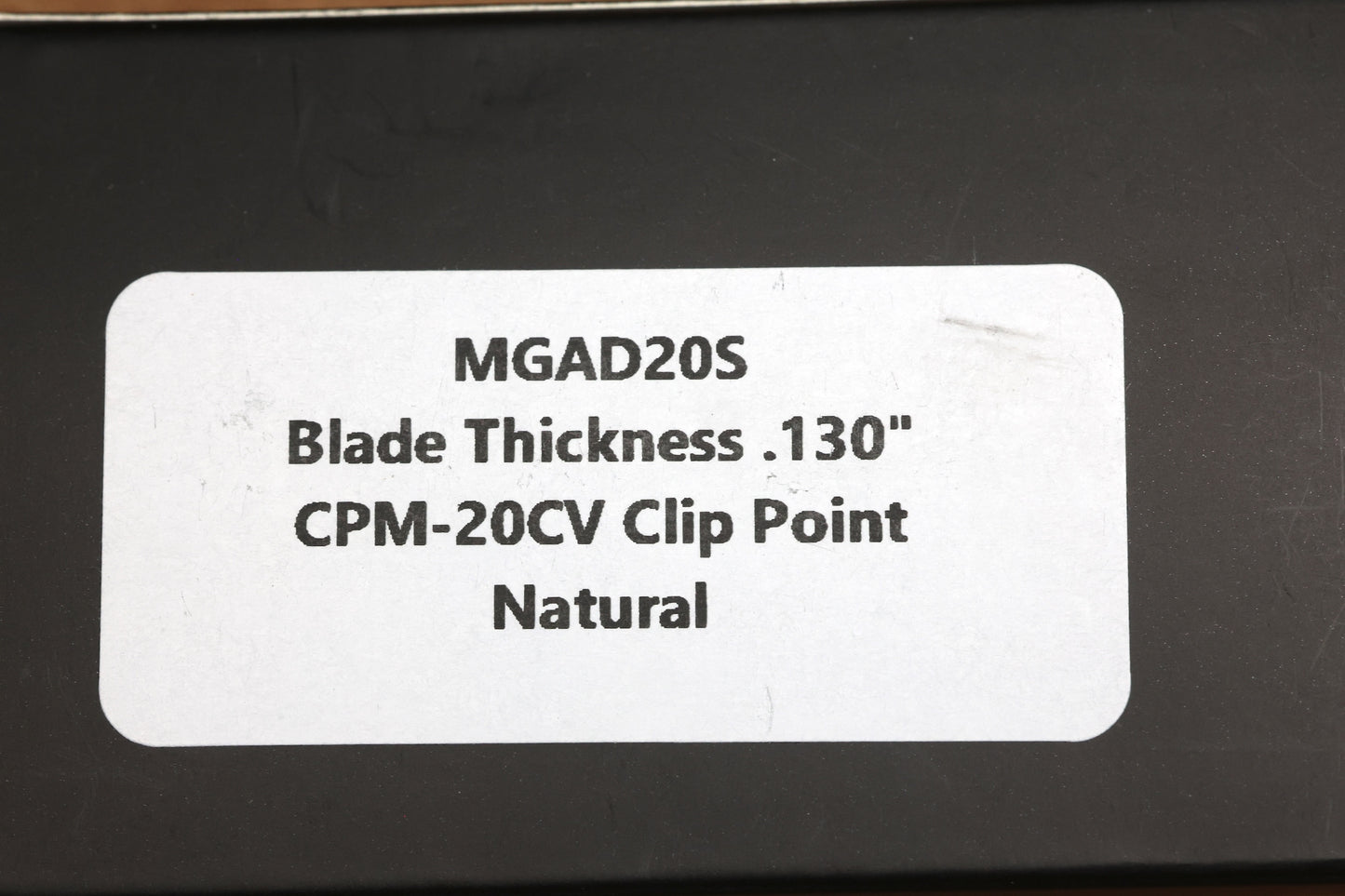 DEMKO KNIVES MG AD20S W/ TEXTURED NATURAL G10 HANDLES & 20CV CLIP POINT