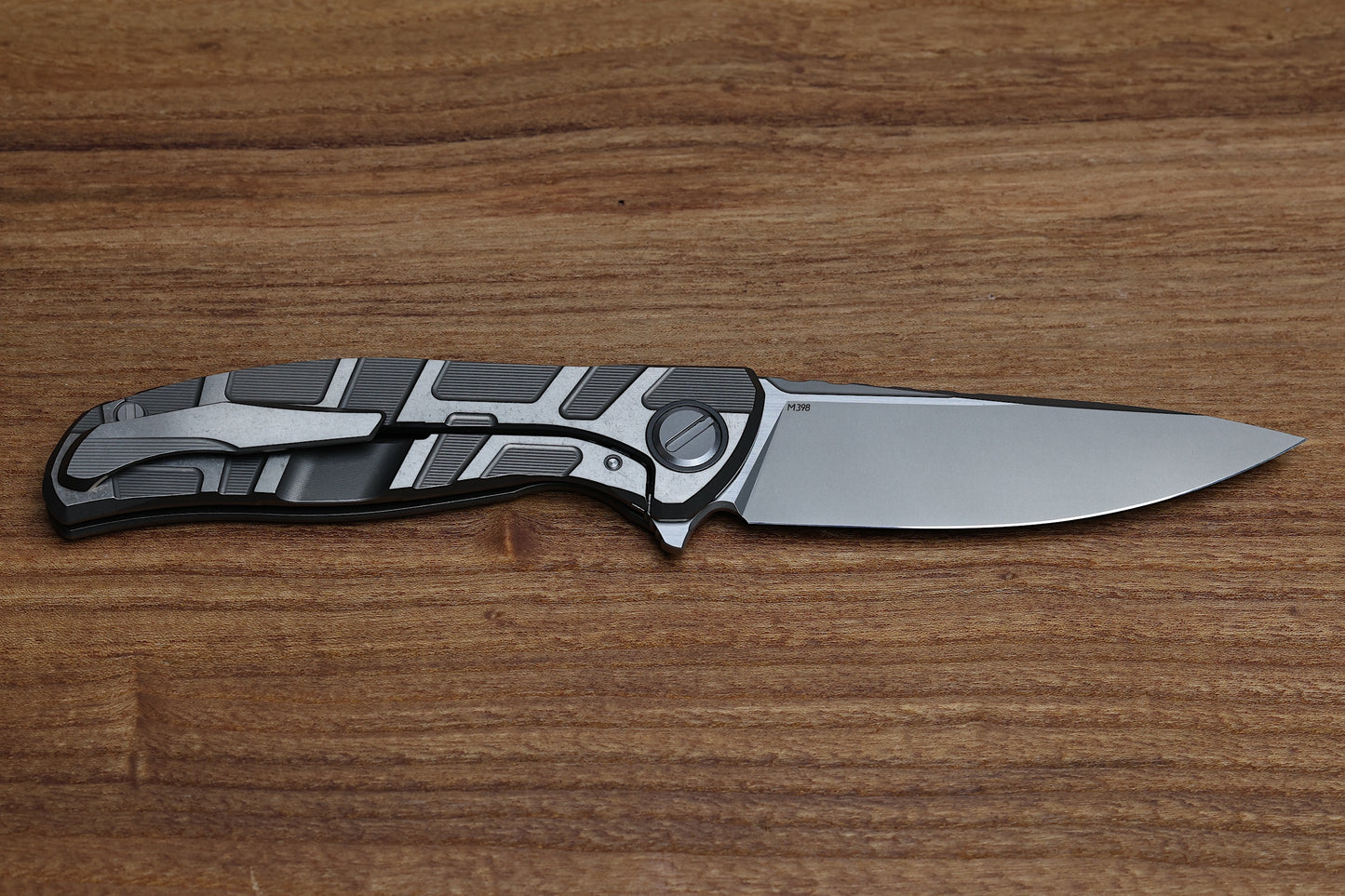 SHIROGOROV CUSTOM DIVISION F95T – TITANIUM HANDLE – M398 BLADE – SRRBS