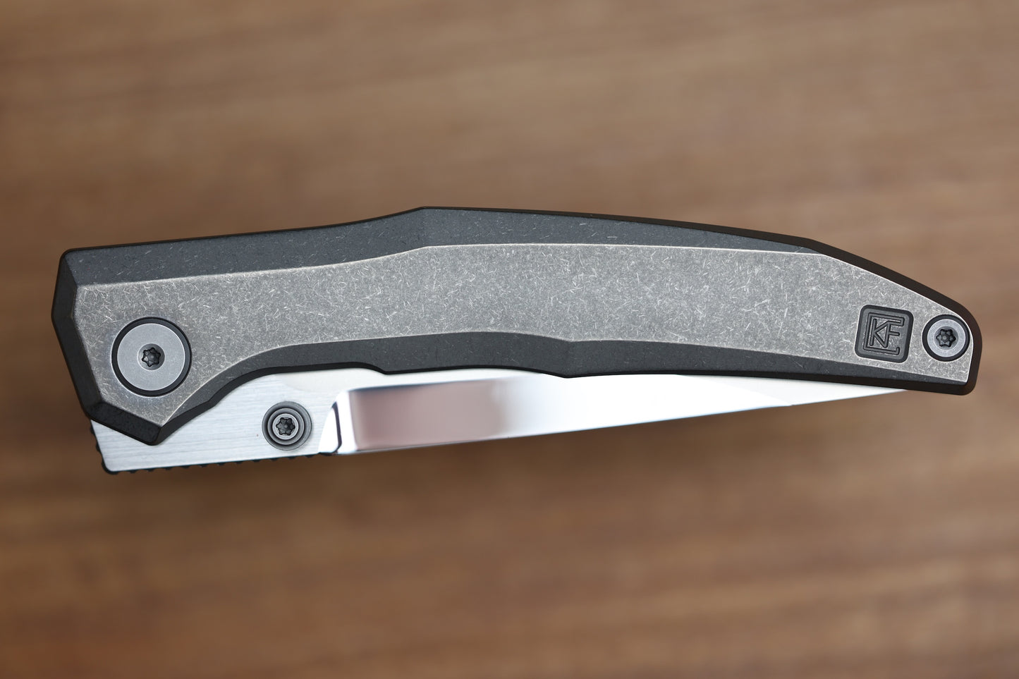 CUSTOM KNIFE FACTORY TNT TITANIUM HANDLES M398 BLADE
