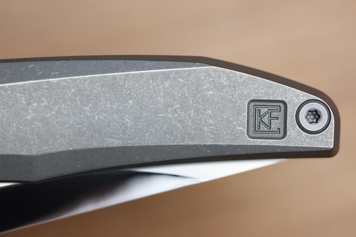 CUSTOM KNIFE FACTORY TNT TITANIUM HANDLES M398 BLADE