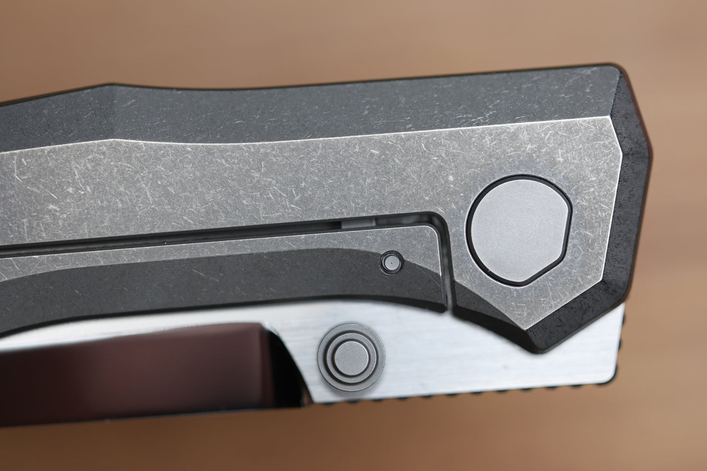 CUSTOM KNIFE FACTORY TNT TITANIUM HANDLES M398 BLADE