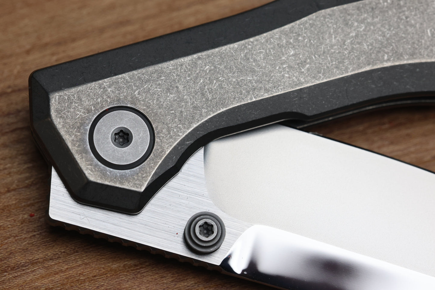 CUSTOM KNIFE FACTORY TNT TITANIUM HANDLES M398 BLADE