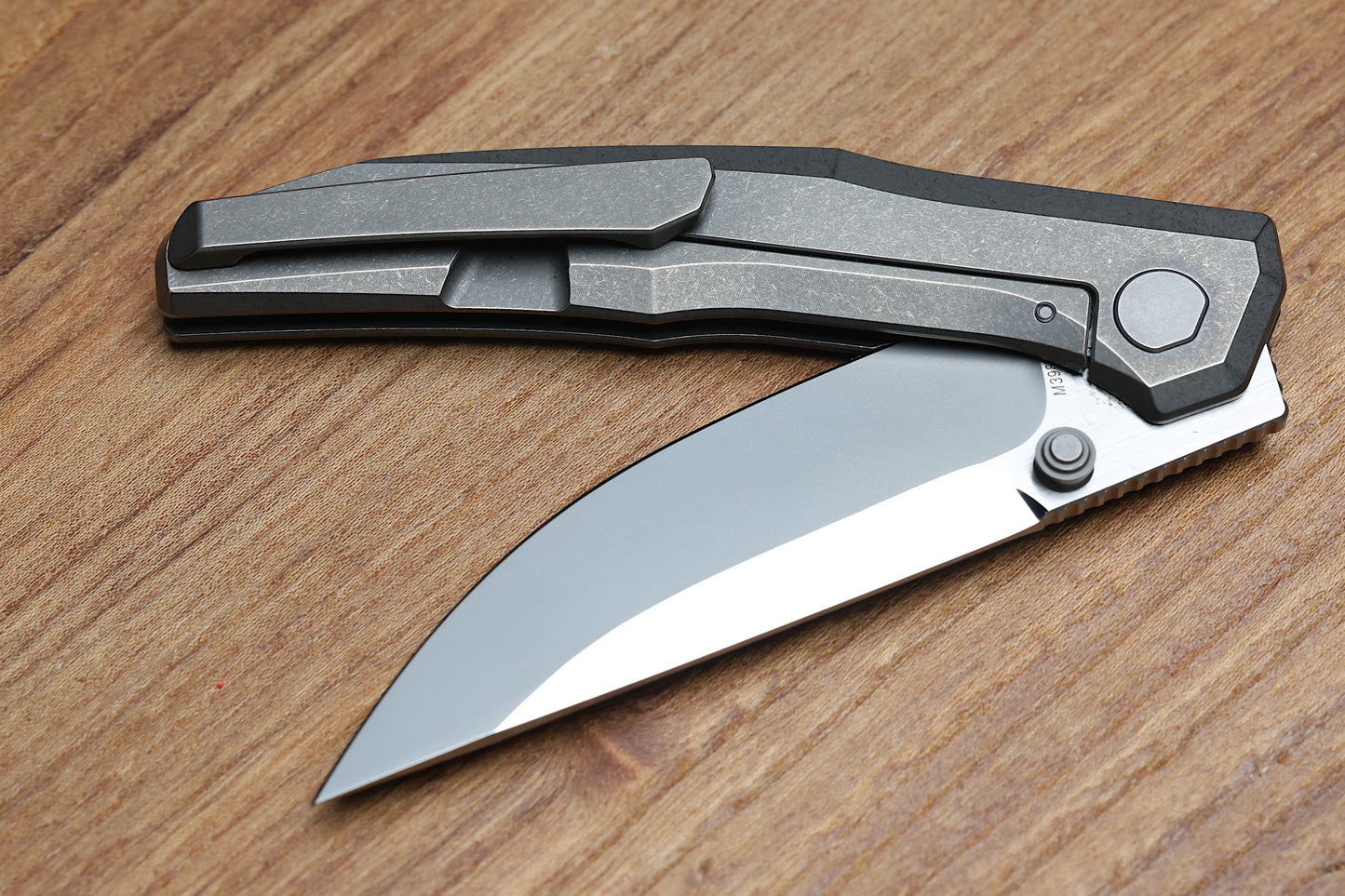 CUSTOM KNIFE FACTORY TNT TITANIUM HANDLES M398 BLADE