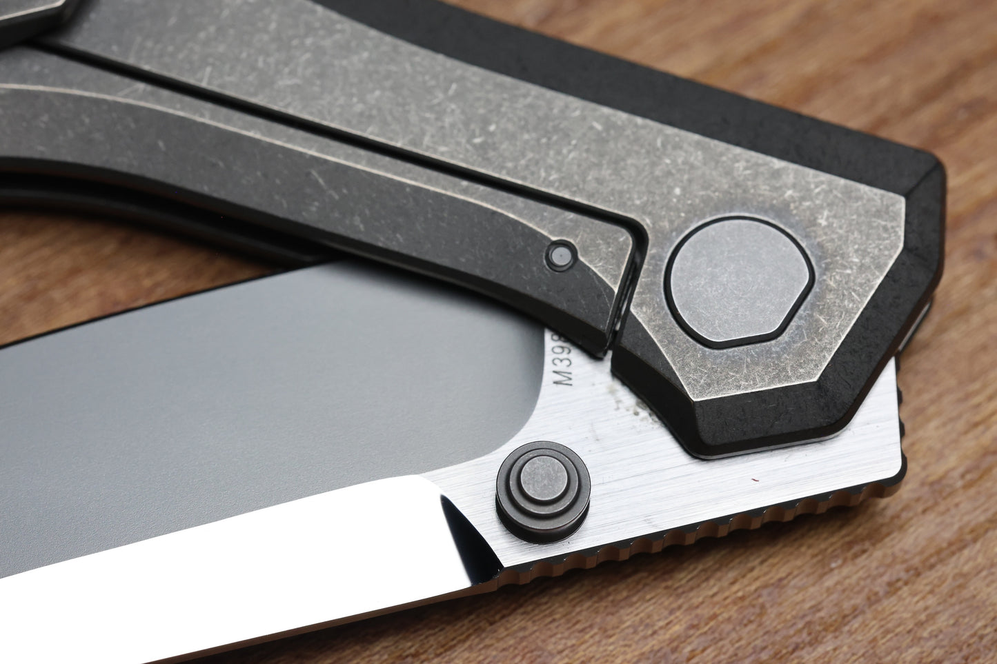 CUSTOM KNIFE FACTORY TNT TITANIUM HANDLES M398 BLADE