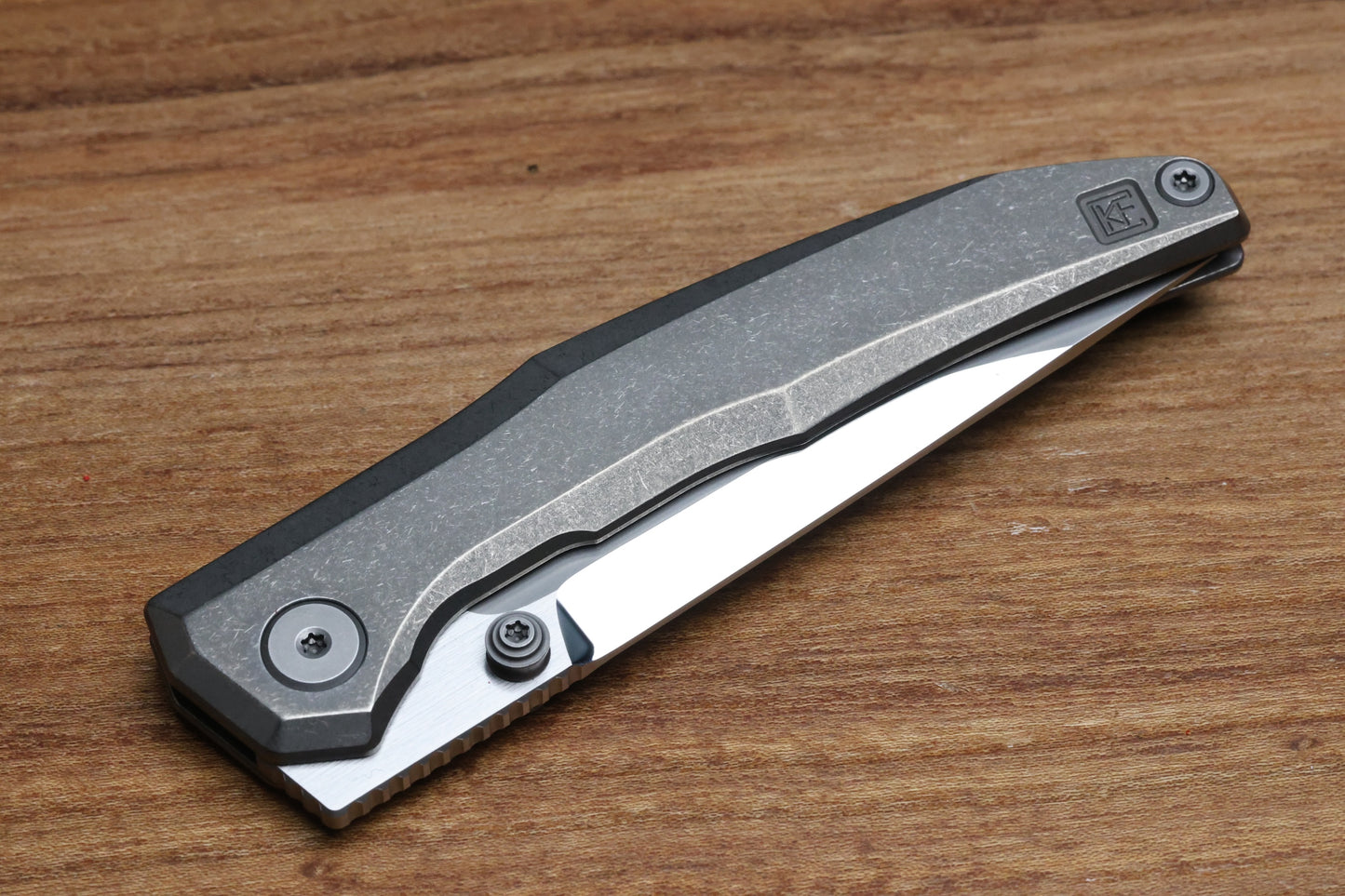 CUSTOM KNIFE FACTORY TNT TITANIUM HANDLES M398 BLADE