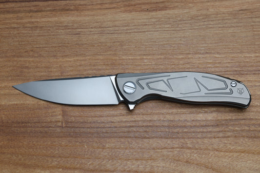 SHIROGOROV KNIVES F95 BRACES - S90V BLADE - TITANIUM HANDLE - WASHERS