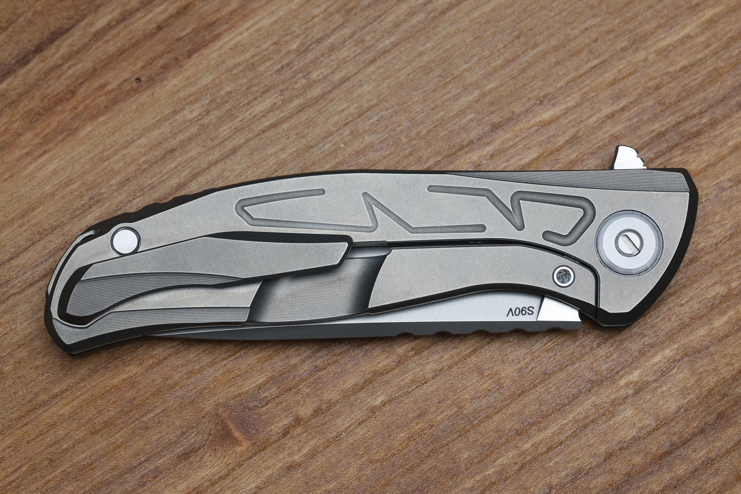 SHIROGOROV KNIVES F95 BRACES - S90V BLADE - TITANIUM HANDLE - WASHERS